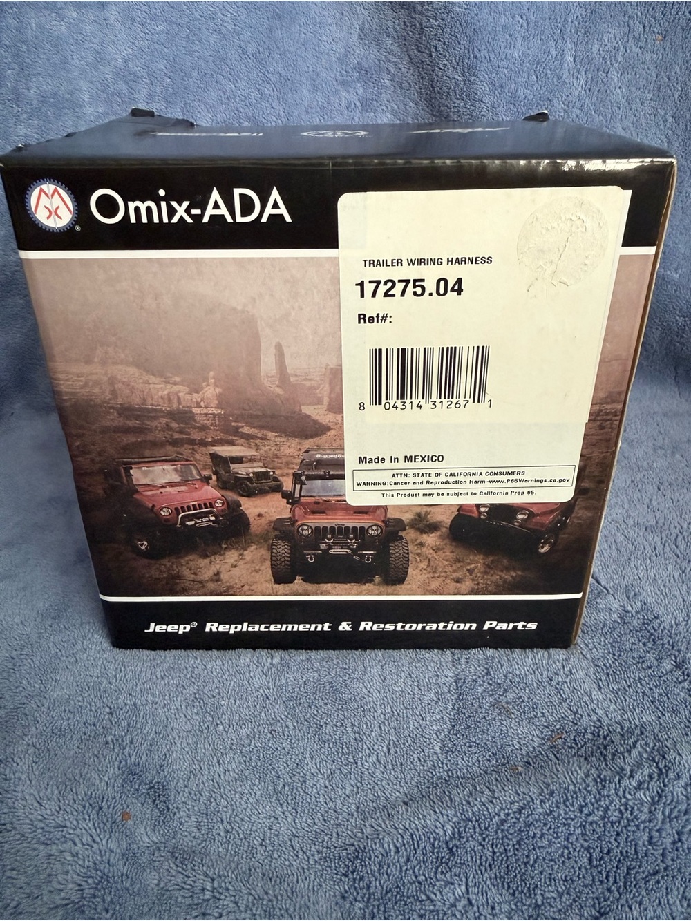 Jeep Omix-ADA Black Brown Trailer Wiring Harness Packaging